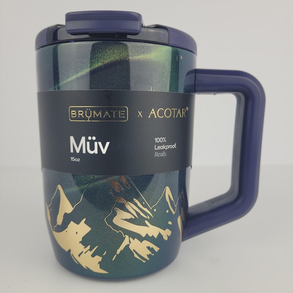 BruMate Muv 15 oz X Acotar Insulated Leakproof Travel Tumbler w/ Handle